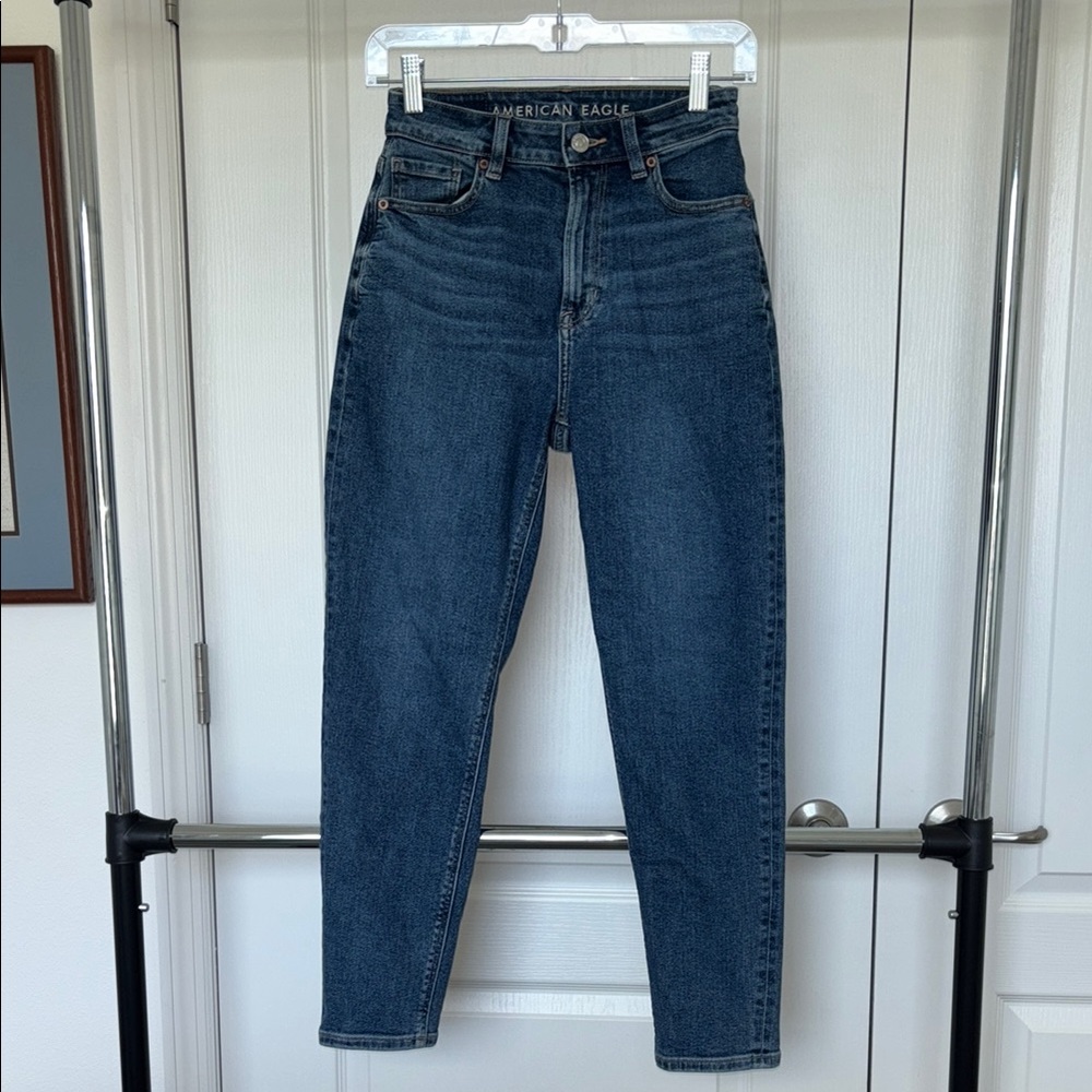 American Eagle Outfitters High Rise Dark Blue Jeans